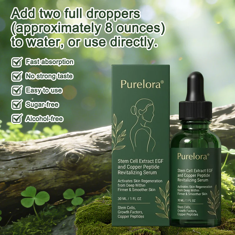๐Change from the inside out | Pureloraยฎ Stem CellโDerived EGF & Copper Peptide Activating Serum (Deeply activates skin renewal from within for firmer, smoother-looking skin)